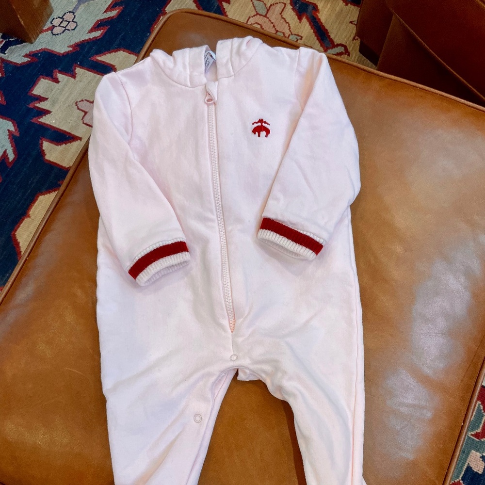 Brooks Brothers Hoodie Footie.- size 6 months